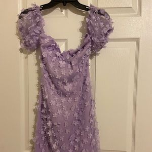 Lilac flower dress
